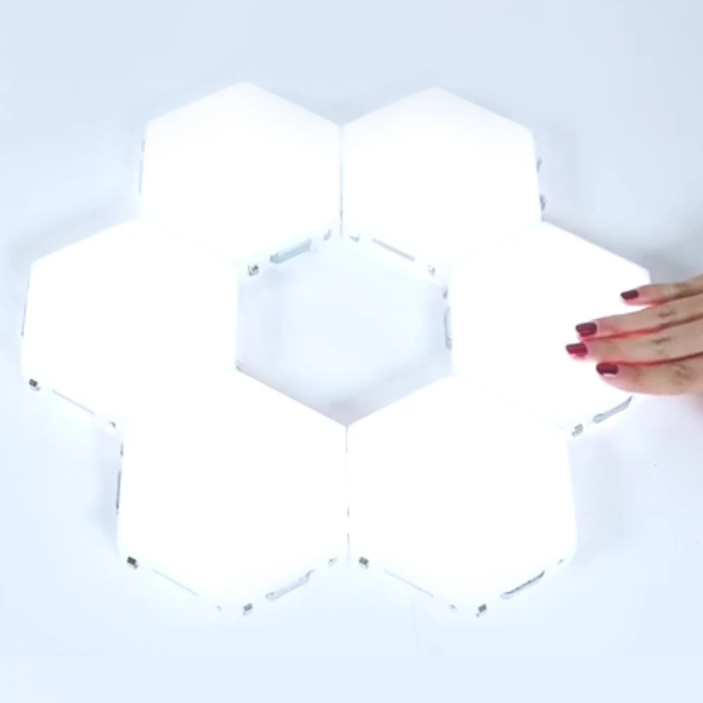 Night Led Sensitive Modular Magnetic Decorative Bedroom Home Hexagonal Lamps Set Hotel Wall Lights Porch | Лампы и освещение