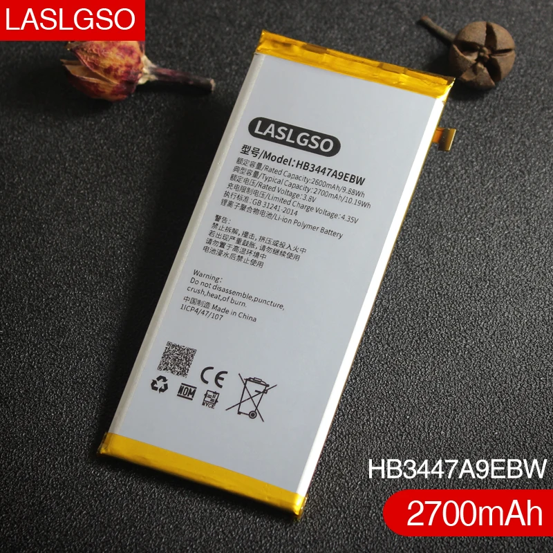 100% высококачественный аккумулятор HB3447A9EBW для Huawei P8 сменный литий ионный Ascend