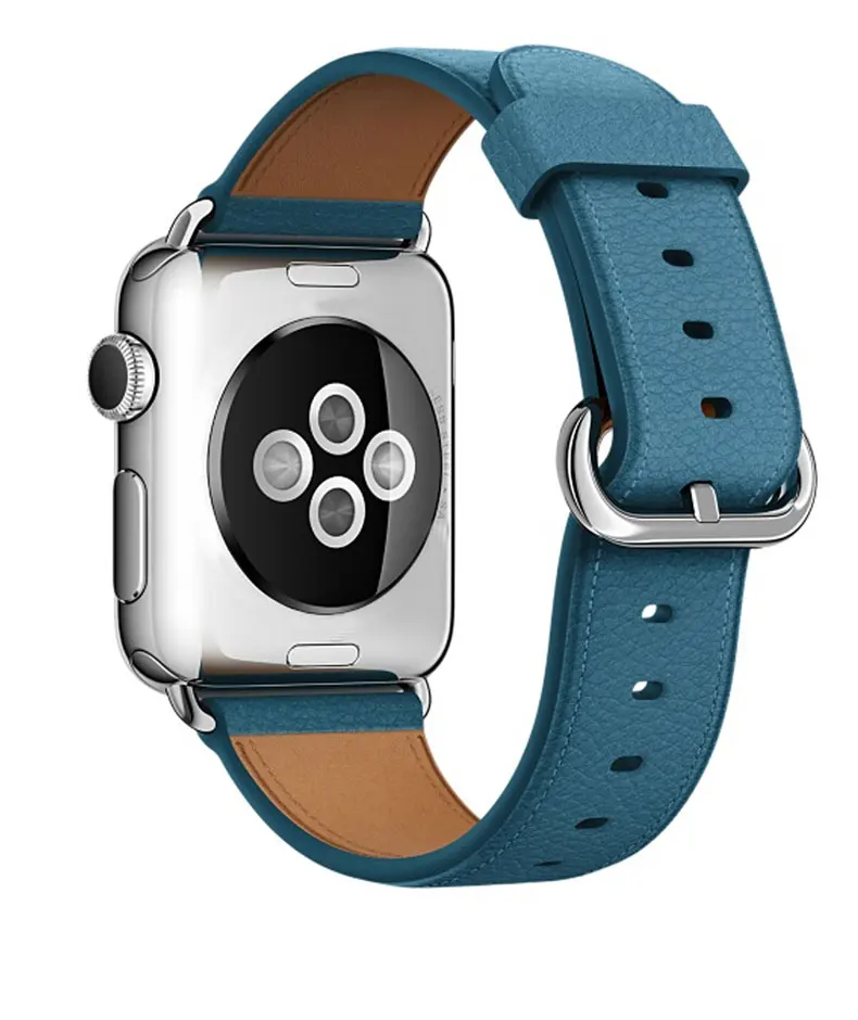 Кожаный ремешок для apple watch Band apple watch 5 4 44 мм, 42 мм, correa, классический наручных часов Iwatch серии 5 4/3/2/1 ремешок на запястье браслет ремень