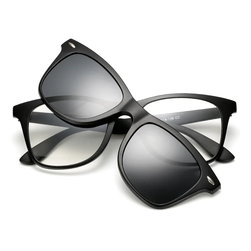 TR90 поляризационные магнитные клипсы для мужчин очки близорукости легкие оправы