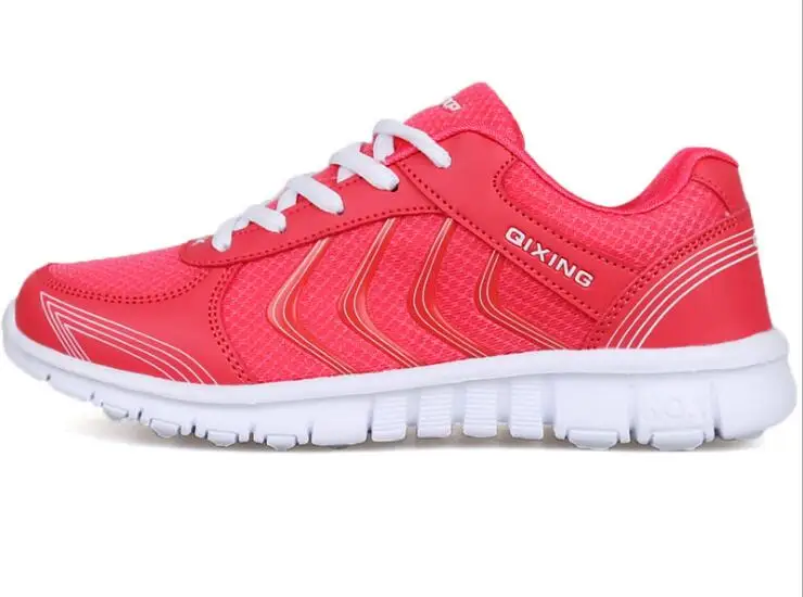 red Женская обувь sneakers2019; модная обувь zapatos leopardo mujer; Легкая сетчатая обувь в стиле Оман; обувь на платформе; женские дизайнерские кроссовки; обувь на шнуровке - Цвет: red