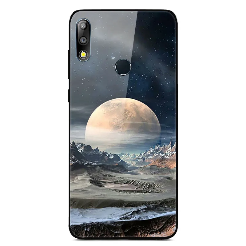 Для Asus Zenfone Max Pro M2 ZB631KL чехол из закаленного стекла с изображением планеты космос, стеклянный чехол на заднюю панель для Asus ZB631KL ZB 631KL ZB 631 KL