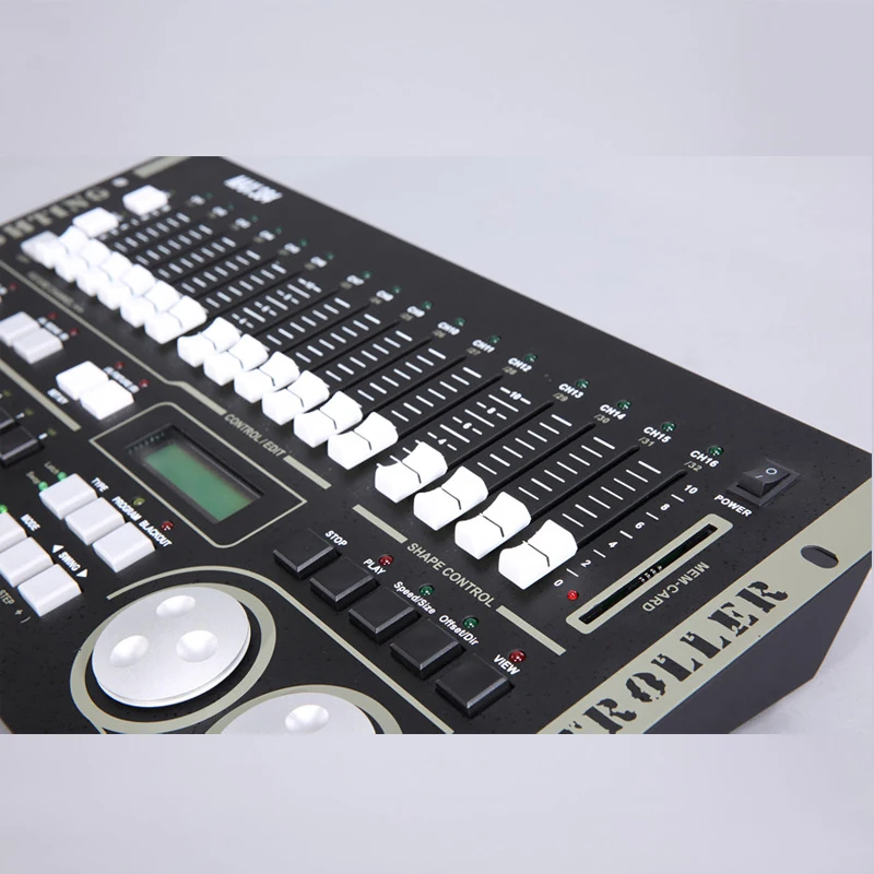Горячая продажа Макс 384 dmx контроллер освещения с ЖК-дисплеем для сценического |