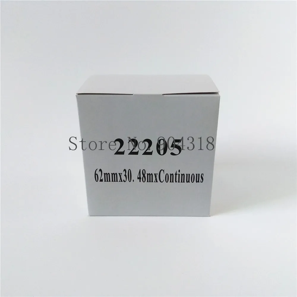 60 x Rolls Brother DK 22205 DK22205 2205 DK2205 совместимые непрерывные термоэтикетки 62 мм 30 48 м|label