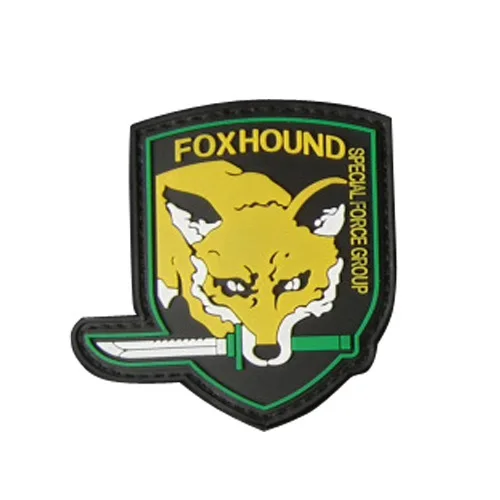 X 7 x 7.5cm ПВХ флаг патч MLD Снайпер Foxhound зонтик мир мира военно-воздушные силы Морской пломб спартанская Военная нашивка Тактический значок страйкбол нашивки - Цвет: X 7 x 7.5cm