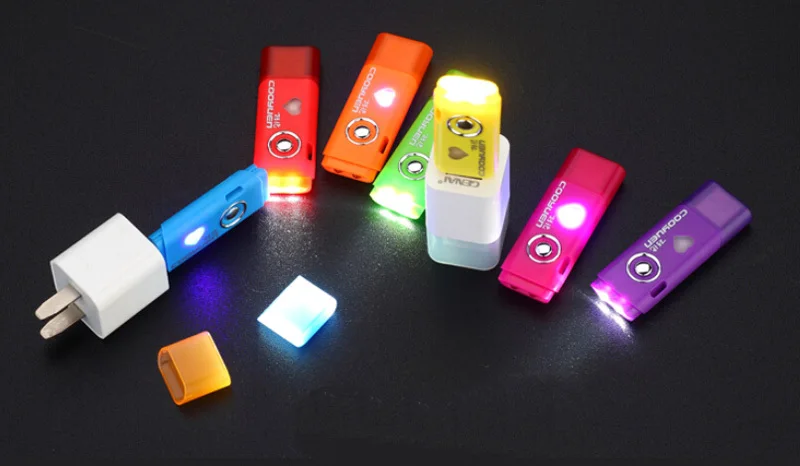Многофункциональный USB мини светодиодный фонарик лампы свет аккумуляторная