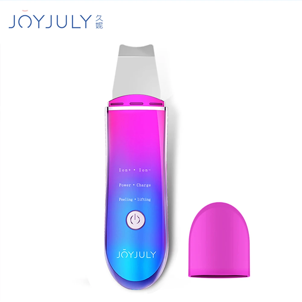 Professional Ultrasonic Facial Skin Scrubber Ion Deep Face Cleaning Peeling Rechargeable Care Device Beauty Instrument 42 | Красота и