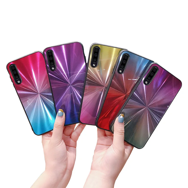 CD Pattern Case For Samsung Galaxy A50 A7 A8 A6 2018 A9 S8 S9 Plus S10 Lite J4 J6 M10 A20 Soft TPU Edge Cover Hard PC Back Coque |