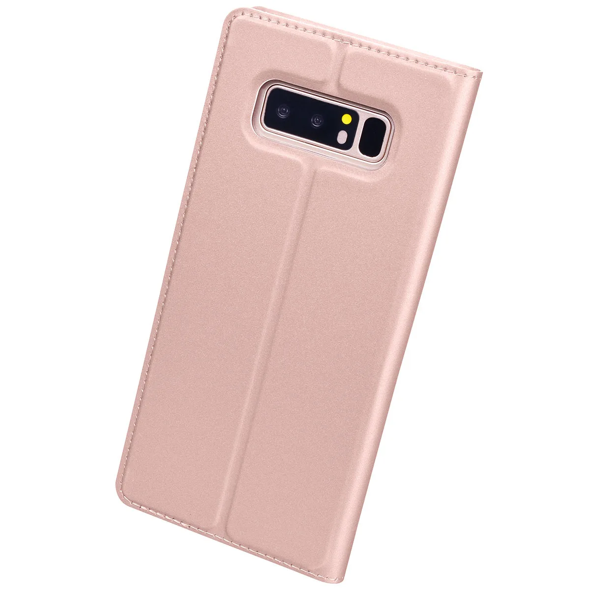 Простой чехол GrandEver для Samsung Note 8 кожаный роскошного откидного чехла цвета