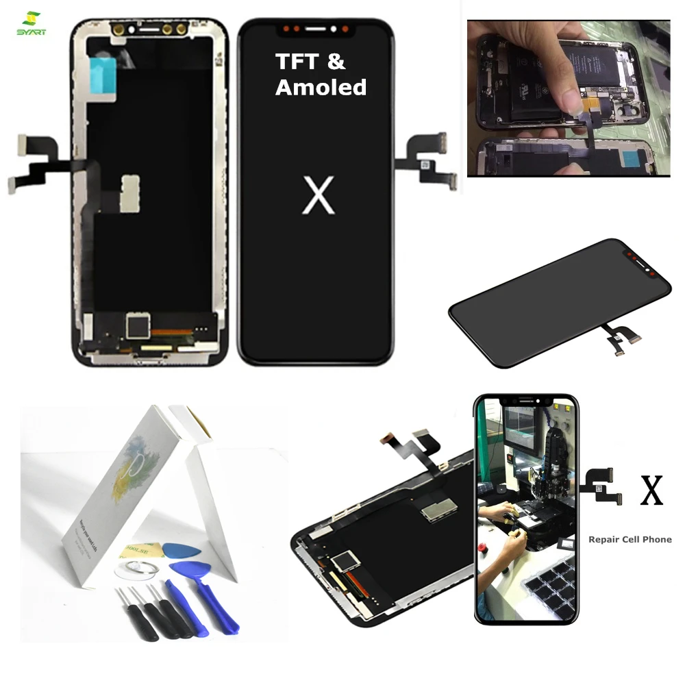 TFT oled 10 десять для iPhone X Полный ЖК дисплей в сборе с рамкой Замена 5 8 дюймовый
