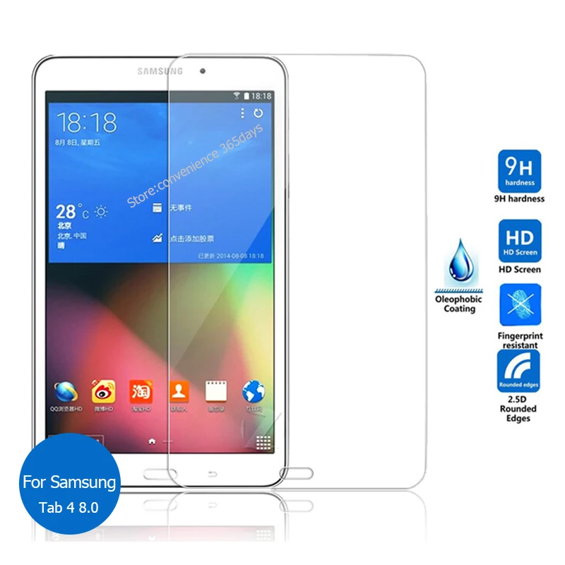 Защитная пленка для экрана из закаленного стекла Samsung Galaxy Tab 4 8 0 2 5 9h на Tab4 T330 T335 T337