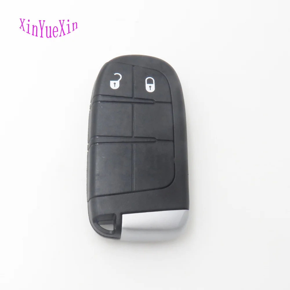 

Xinyuexin Smart Remote Car Key Shell For Chrysler 300 For Dodg Durango For Jeep Grand Cherokee 2Button Blank Key Fob Case