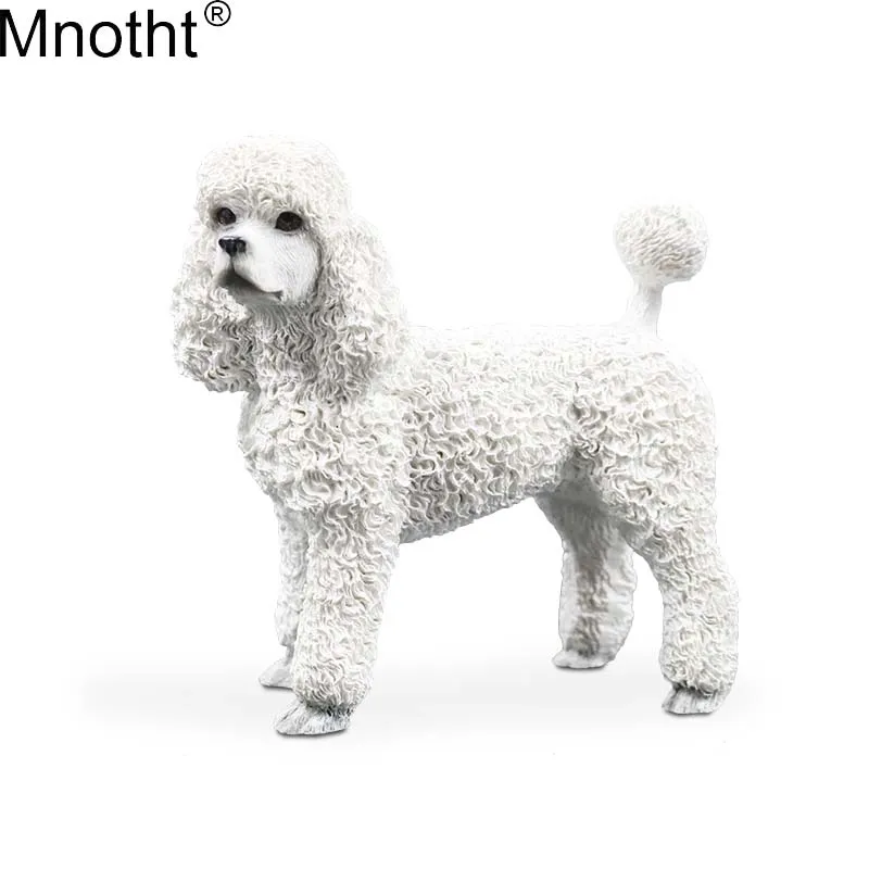 Mnotht 1/6 пуделя модель игрушки в виде животных собака смолы сцены аксессуар для