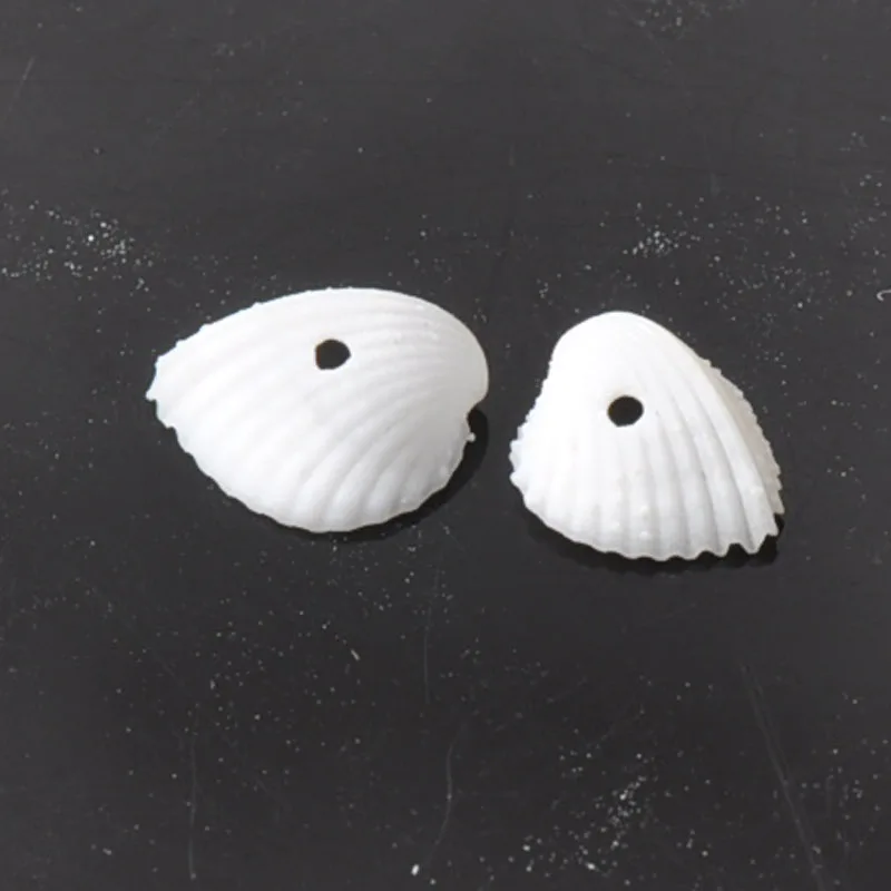 10 мм белая натуральная раковина с одним отверстием для скрапбукинга