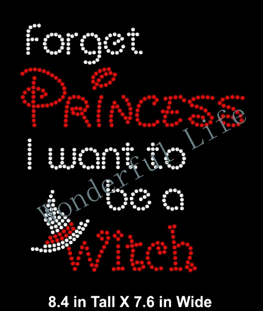 Бесплатная доставка Горячая фиксация горный хрусталь забудьте принцесса я хочу