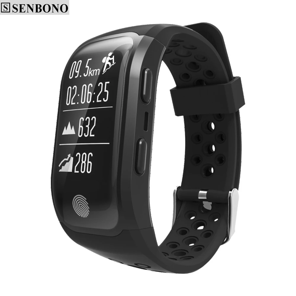 SENBONO S908 S908S Bluetooth GPS трекер Браслет IP68 водонепроницаемый смарт браслет пульсометр
