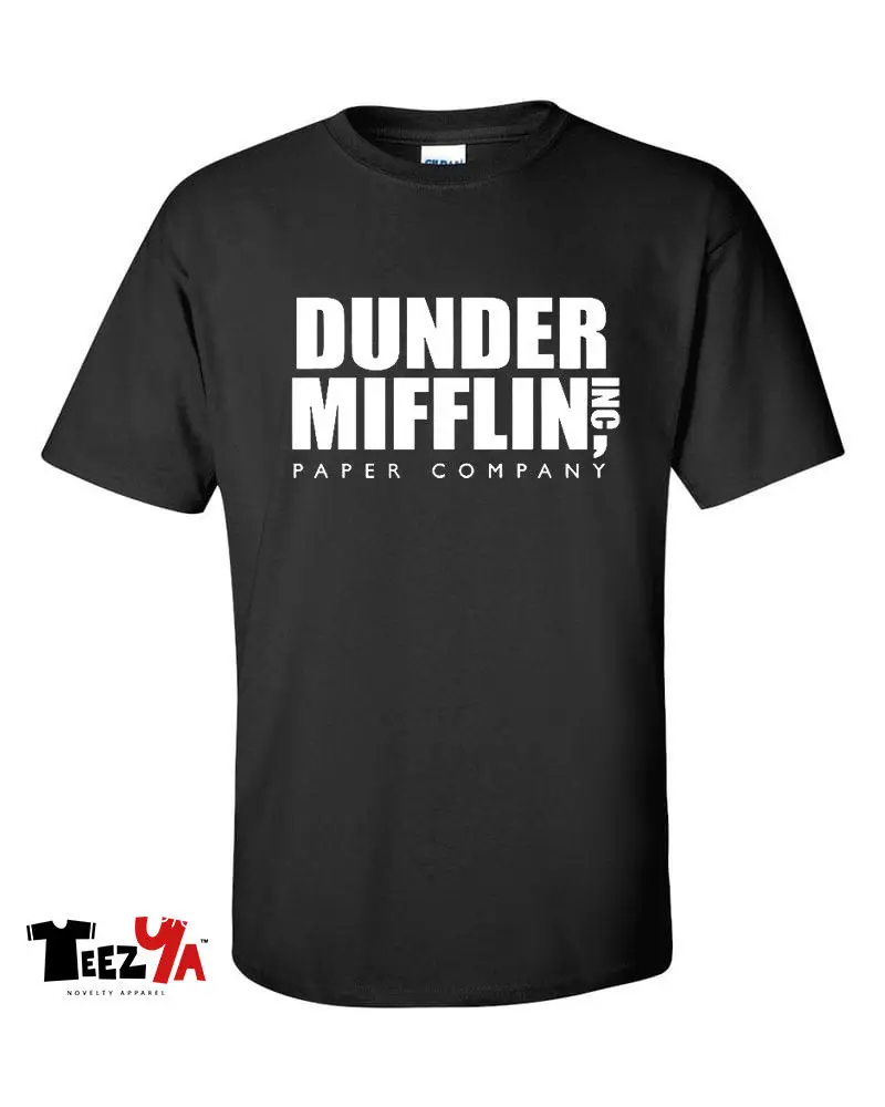Sunder Mifflin paper Company футболка офисная ТВ Подарочная дешевая оптовая продажа футболки