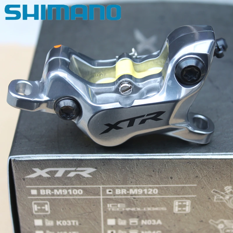 Shimano горный велосипед M9120 тормозной суппорт Гидравлический дисковый тормоз XTR BR-M9120 четырехпоршневой суппорт