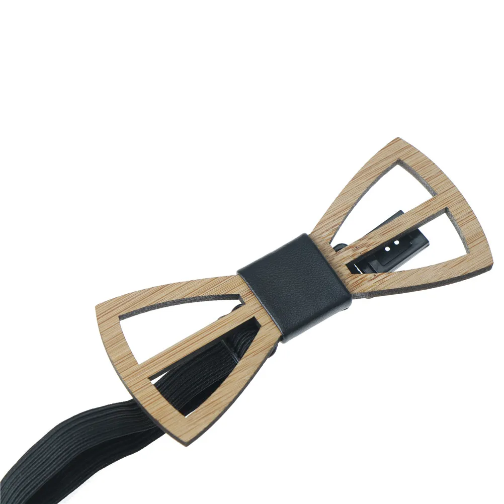 

Hollow Wood Bow Ties for Mens Wedding Suits Wooden Bow Tie Butterfly Shape Bowknots Slim Cravat New Arrival