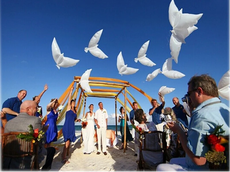 CAMMITEVER 2 шт голубь Свадьба Вечеринка брак ПВХ воздушный шар Невеста годовщина