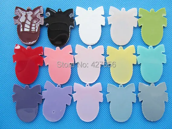 30 шт. овальный плоский резиновый бант/бабочка Очаровательная фурнитура