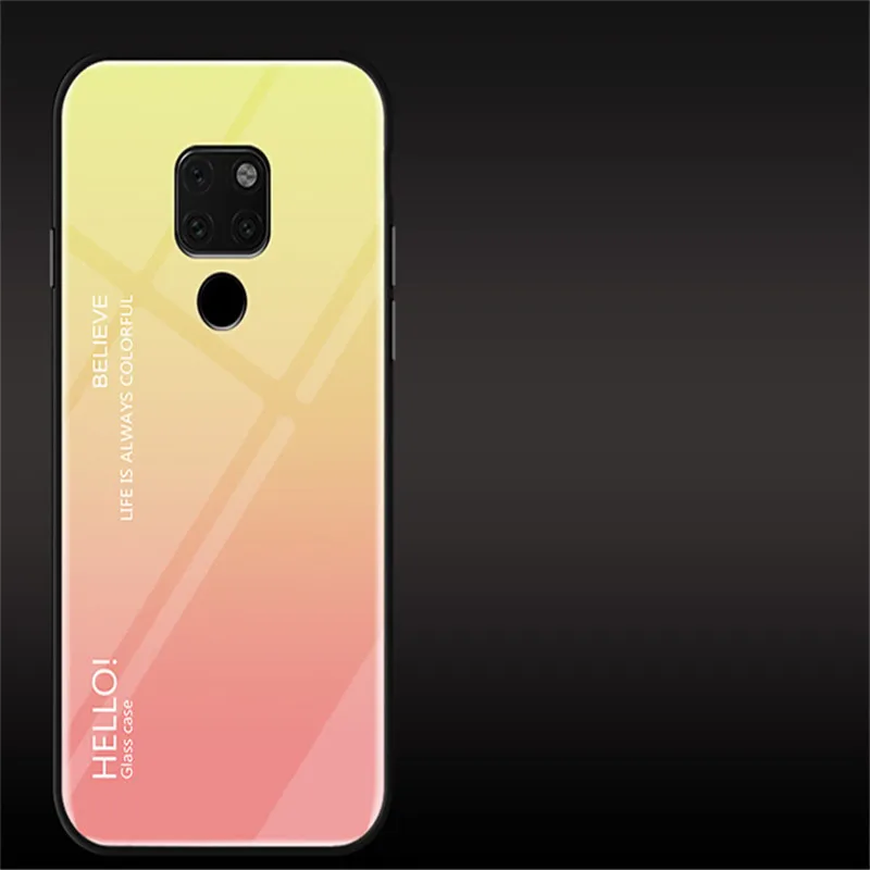 Чехол из закаленного стекла Ollyden для huawei mate 20X, роскошная градиентная задняя крышка, мягкая рамка, чехол для телефона huawei mate 20 X, чехол в виде ракушки