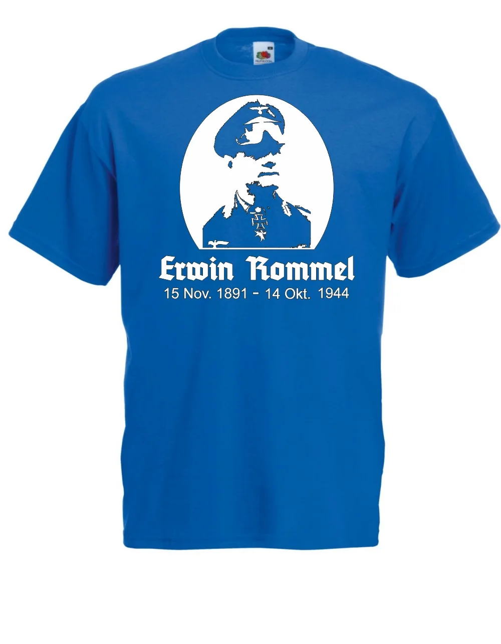 Erwin Rommel I Spells I Fun I смешной хлопок мужской классический хип-хоп Уличная одежда персонализированные рубашки - Цвет: Синий