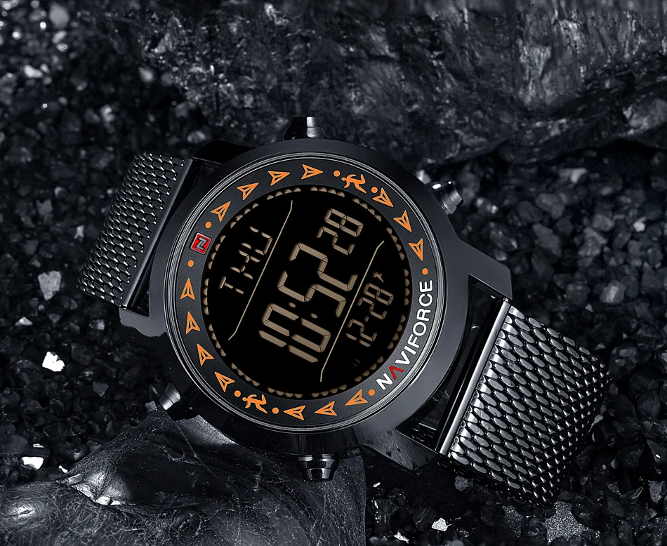 NAVIFORCE часы Мужские Цифровые водостойкий Роскошные мужские часы бренд из нержавеющей стали военные Relogio мужские спортивные часы мужские спортивные
