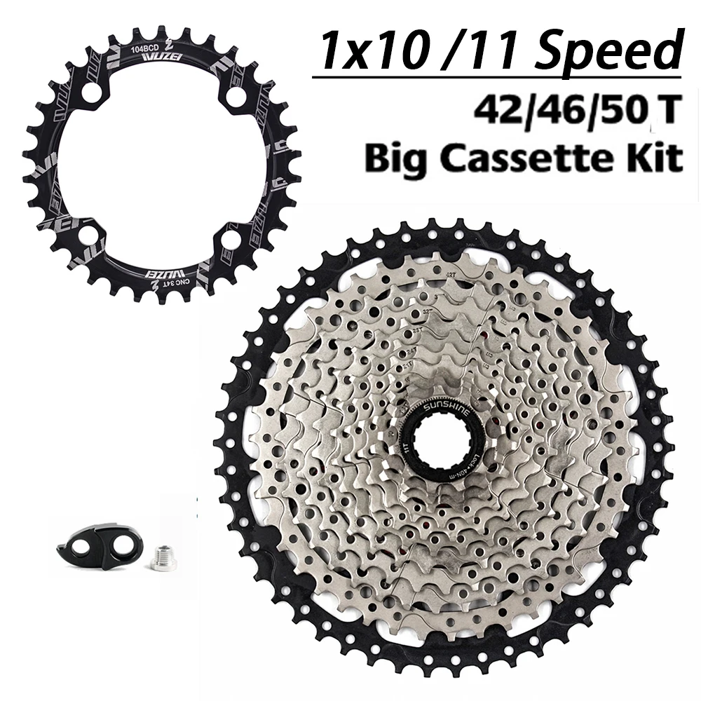 Sole Light Bicycle Crown 32 T/34 T/36 T/38 T кассеты 42 T/46 T/50 10 Speed/11 Free Turn Cassette Grand Kit|Храповик
