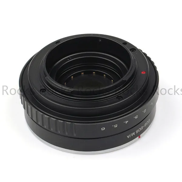 Адаптер для крепления объектива Pixco с регулируемой апертурой для объектива Canon EF на объектив EOS M EF-M M2 беззеркальное кольцо-адаптер для камеры