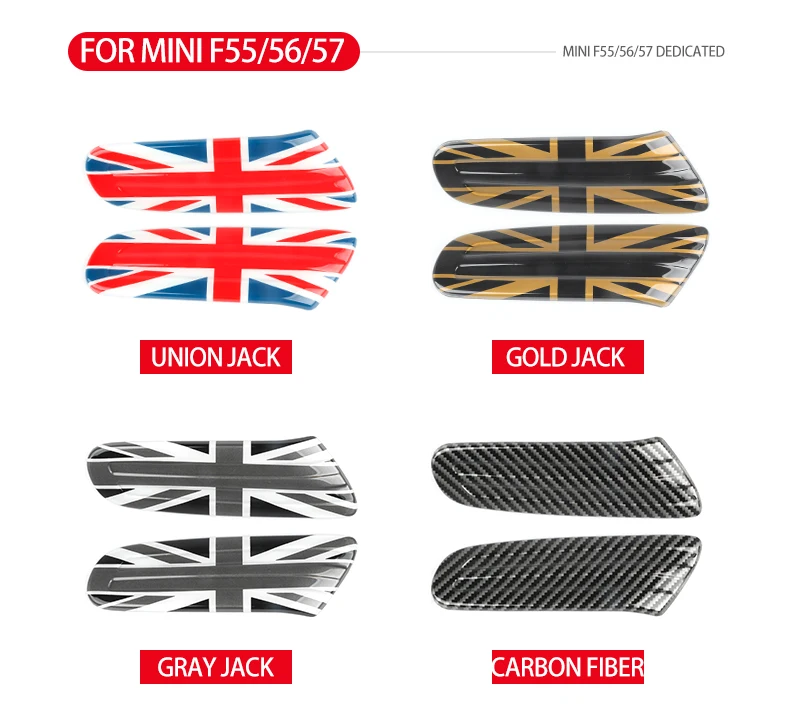 Автомобильный стикер Union Jack, накладка на крыло, декоративный чехол для Mini Cooper Clubman F54 F55 F56 F57, аксессуары для стайлинга автомобилей