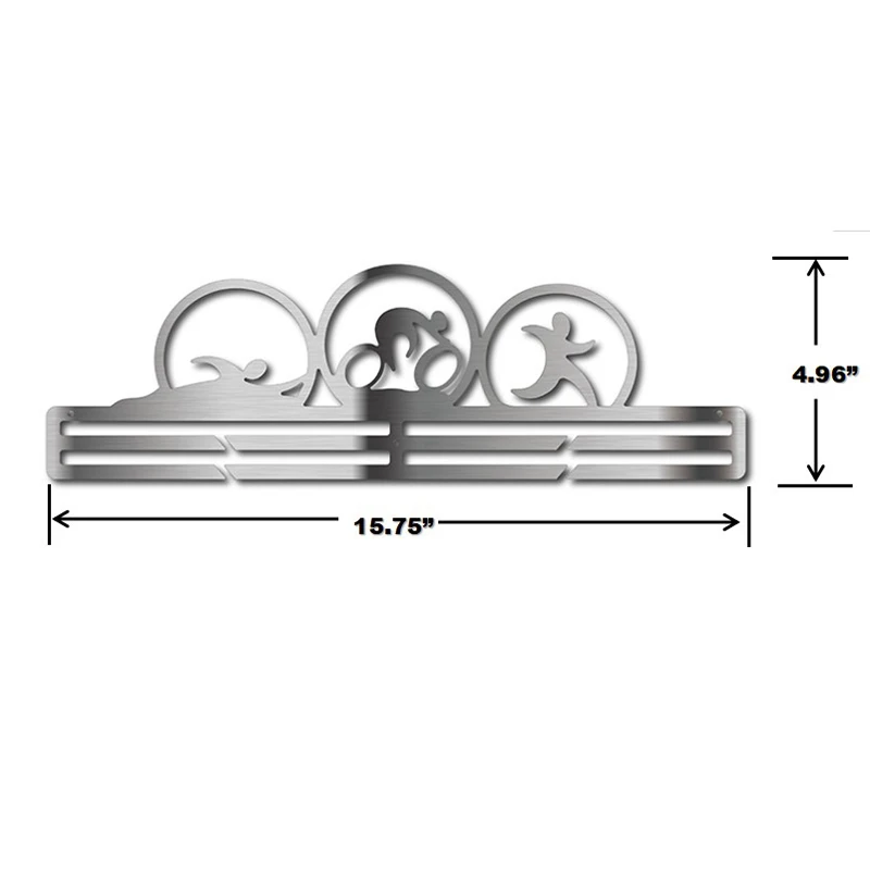 DDJOPH Triathlon medal hanger Stainless steel holder Sport for swimming running cycling medals | Дом и сад