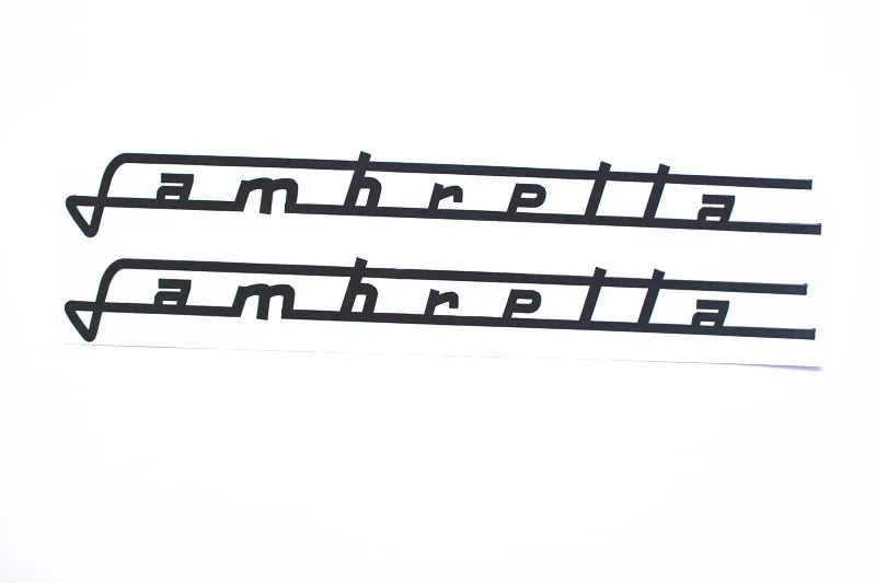 Мотоцикл Lambretta хромированный латунный стикер Танк Pad мультфильм автомобильные
