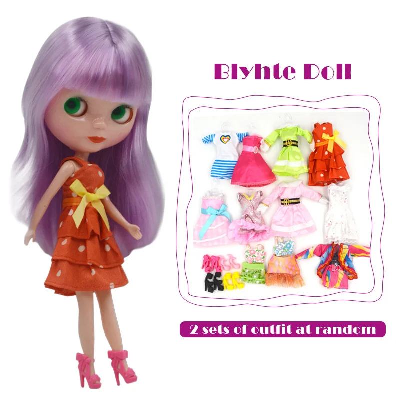 B2 -Outfit Заводская шарнирная кукла Blyth, Neo Blyth кукла Обнаженная Заказная блестящая кукла может изменить макияж и платье Diy, 1/6 шарнирные куклы - Цвет: B2 -Outfit