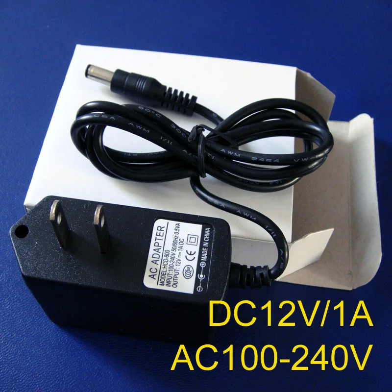

High quality AC100-240V to DC12V 1A Converter Adapter Switching Power Supply Charger For LED Strips free shipping 5pcs/lot