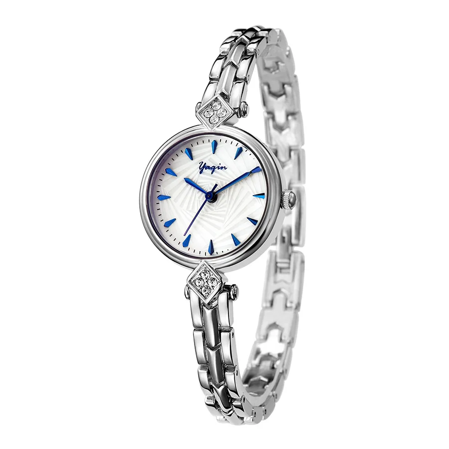 Бизнес Повседневная мода люксовый бренд YAQIN леди часы цвета розового золота и