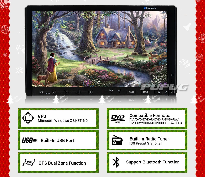 Авторадио музыкальный приемник видео система Двухканальное радио USB плеер