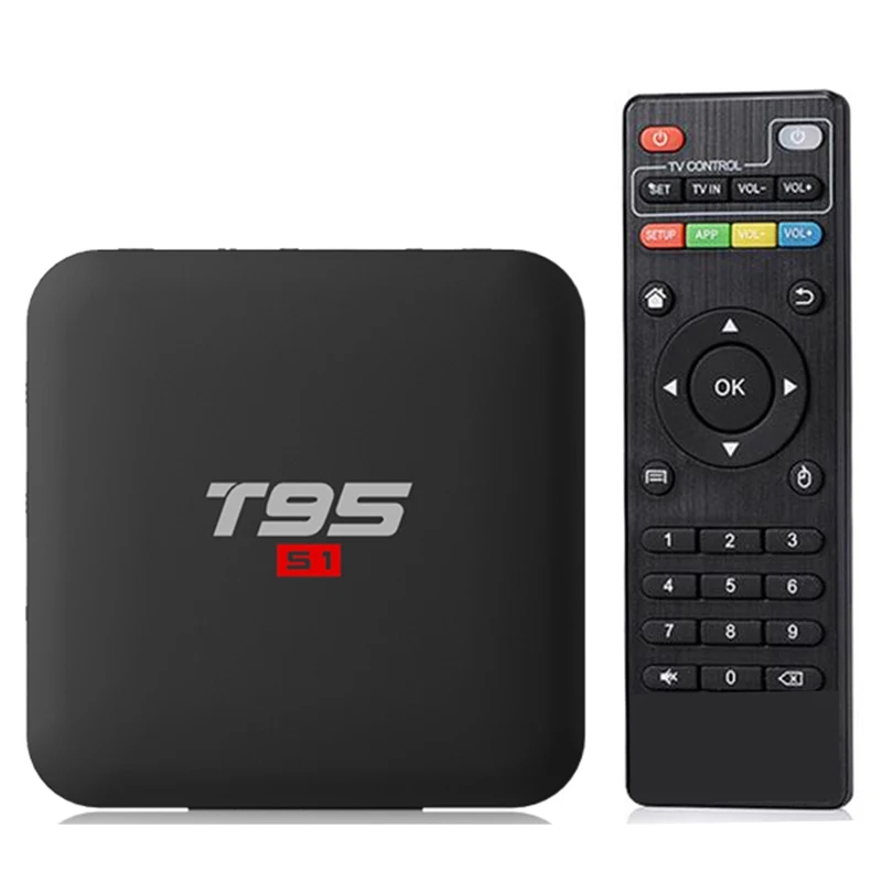 T95 S1 Smart Android 7 1 tv Box Гб 2 ОЗУ 8 16 ПЗУ Amlogic S905w 1080p 4K H.265 4 ГГц Wifi HDMI iptv телеприставка |