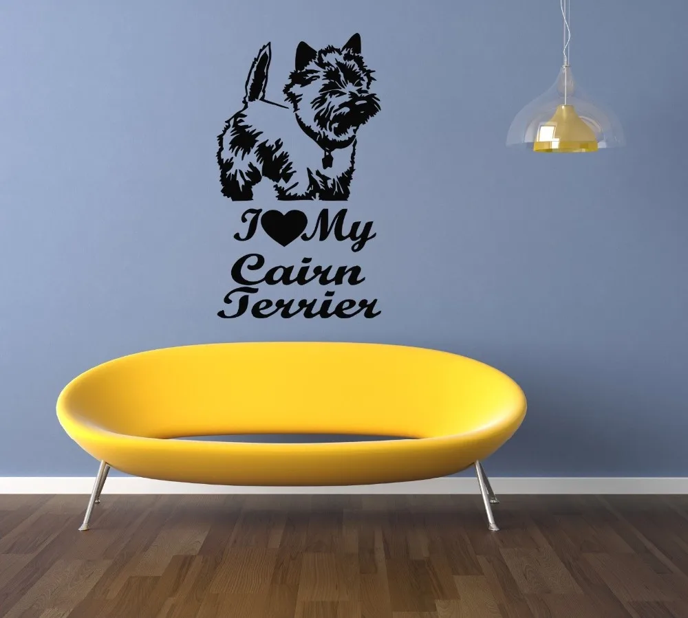 Кэрн терьер собака порода щенка животное семья наклейка на стену Наклейка