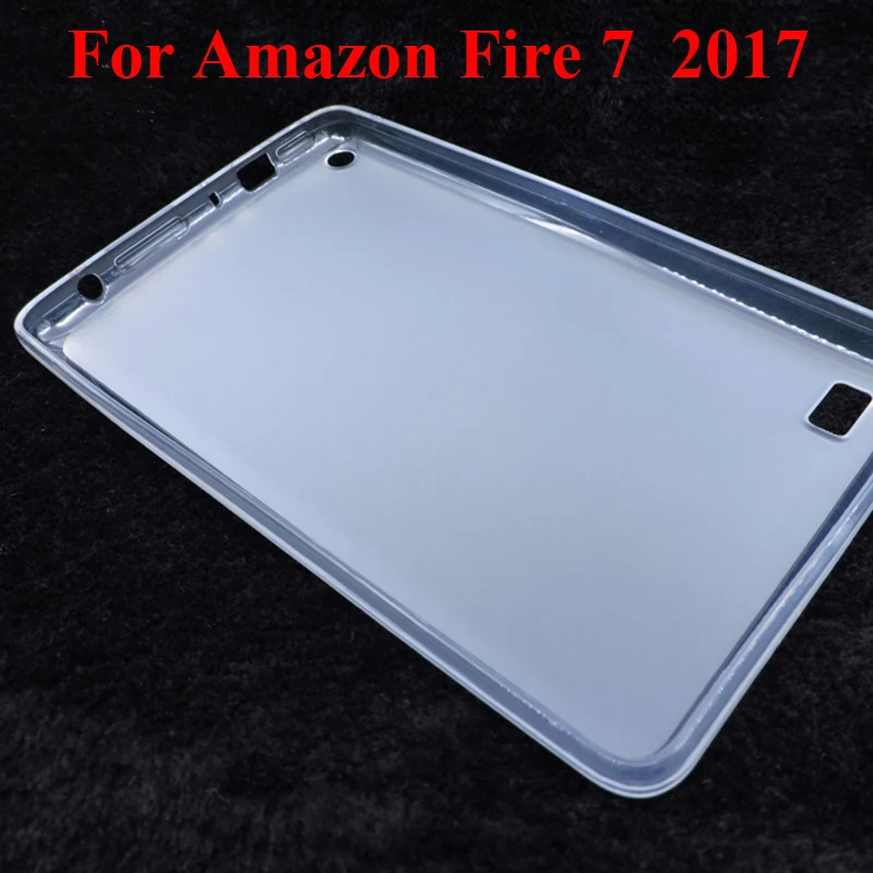 Мягкая задняя крышка из ТПУ для Amazon Fire 7 2017 защитный чехол Fire7 AmazonFire7 (выпущен в