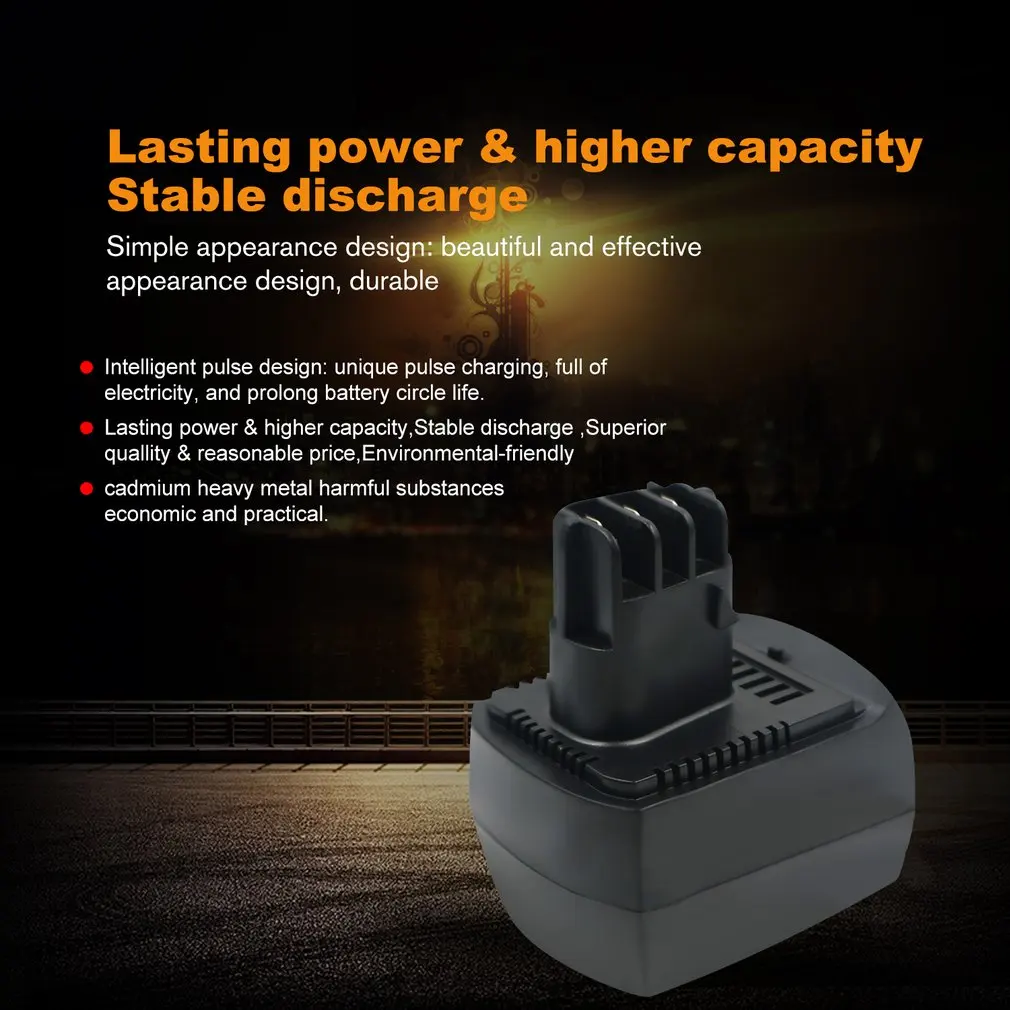 1 шт. 12В Ni CD Замена батареи для электроинструмента METABO 6.02151.50 BZ12SP BS 12 SP BSZ BZ SSP ULA9.6 18
