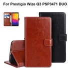 Чехол-бумажник для Prestigio Wize Q3 PSP3471 DUO, чехол-книжка из искусственной кожи чехол для Prestigio Wize Q3, чехол для телефона, чехол