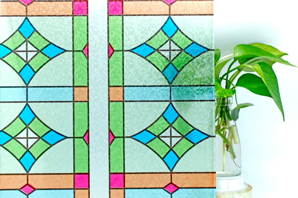 CottonColors ПВХ Водонепроницаемый Window Films Кухня Без Клея Статические 3D Декоративные