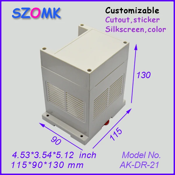 instrument housing case control box (4 pcs) 115*90*130mm enclosures for electronics plastic din rail | Обустройство дома