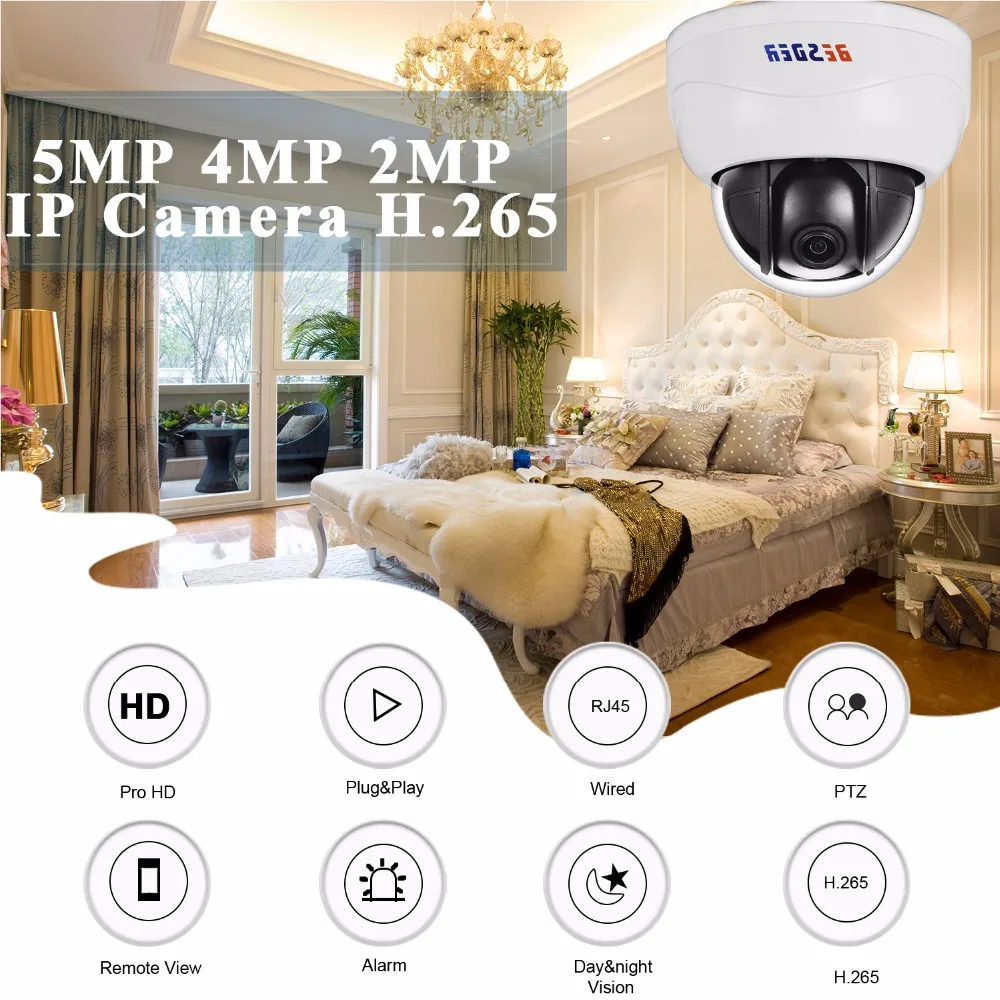BESDER 2MP 4MP 5MP PTZ Ip CCTV камера безопасности DC 12V POE48V мини панорамирование/наклон/зум 4X