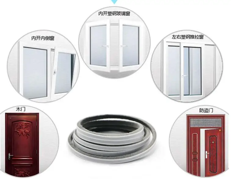 Самоклеющиеся Уплотнители для окон раздвижных дверей из войлока уплотнения