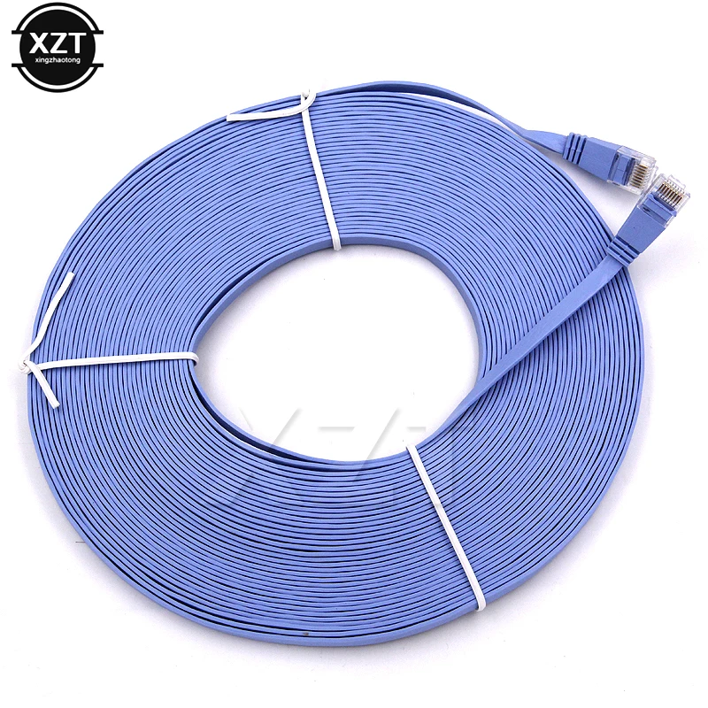 Высокое качество 15 метров CAT6 плоский UTP Ethernet сетевой кабель RJ45 патч LAN для