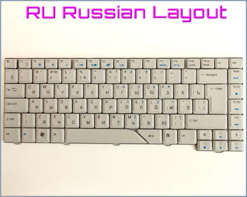 Клавиатура Новая русская версия для ноутбука Acer Aspire 4210 4220 4310 4260 4520 4530 4920 4710 4720 4730
