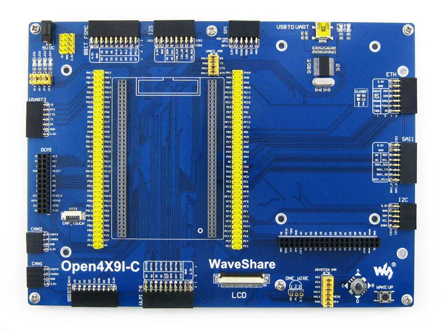 

Waveshare Open429I-C Pack B STM32 Development Board STM32F429IGT6 STM32F429 Cortex M4 + 7" Capacitive LCD + 11 Module Kits