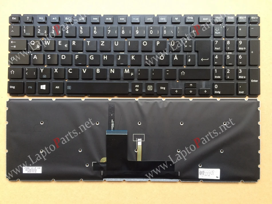 Новая Gr немецкая клавиатура для Toshiba Satellite L50-B L55-B L55DT-B S50-B с подсветкой Клавиатура
